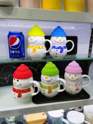 Stall Hot Ceramic Mug Personalized Creative Drinking Cup Cute Snowman Cup