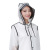 Eva Covered Transparent Raincoat Women's Korean Fashion Fashion Brand Raincoat Adult Hiking Poncho