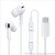 3 generation headphones apple Lightning Android Type-C jack with 3D stereo bass tuning wire control headphone cable