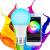 WiFi smart bulb Alexa voice-controlled RGBW five way dimming and color modulation smart bulb