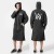 Black Eva Raincoat Fashion Brand Long Men's Outdoor Travel Custom Logo Pattern Allen Raincoat Poncho Manufacturer