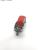 Factory Direct Sales 3-Inch Fixed Red Rubber Wheel Household Hardware Accessories