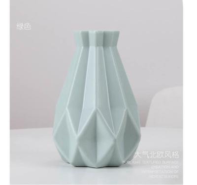 Anti-Fall PE Vase Nordic Simple Vase Desktop Living Room Dried Flower Vase Creative