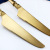 Small Waist 304 Stainless Steel Western Tableware Knife and Fork Golden Knife, Fork and Spoon Fruit Fork Long Ice Spoon