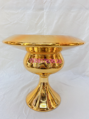 Nordic Gold Plating Candlestick European Entry Lux Metal Crafts