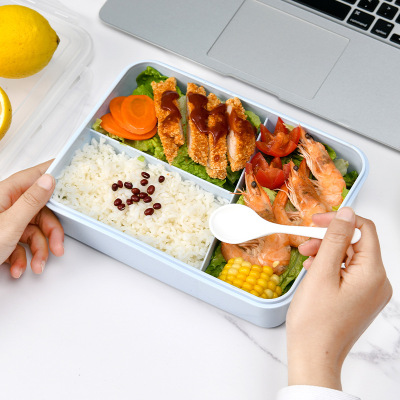 A Hot style office worker student lunchbox pp Plastic canteen Division portable Tableware division