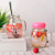 Floor Push Stall Creative Trending Cup TikTok Tea Water Separation Glass with Cover Strain Scented Tea Cup Gift Customization