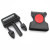 Factory Direct Sales Finger Slide Switch Release Buckle Black plus Red Dot Pom Release Buckle Bend Plug Lock Helmet Accessories
