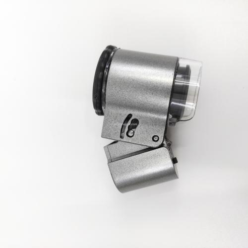 9882a high power portable 45x mini microscope led/money detector lamp jewelry identification handheld magnifier