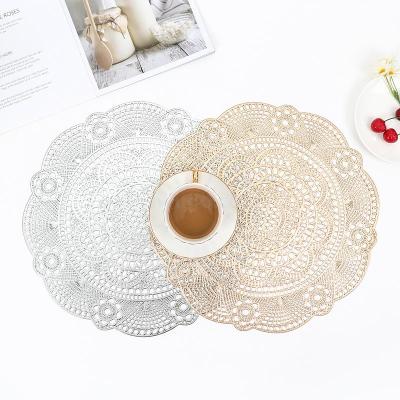 Placemat Solid Color Non-Slip European Western Restaurant Western-Style Placemat Environmental Protection Kitchen PVC Placemat Can Be Customized