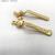 Spot goodsFactory Direct Sales Golden Feather Window Handle Furniture Hardware Accessories