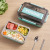 Chinese four - compartment 304 stainless steel sealed lunch box set chopsticks portable cutlery student adult lunch box 700 ml