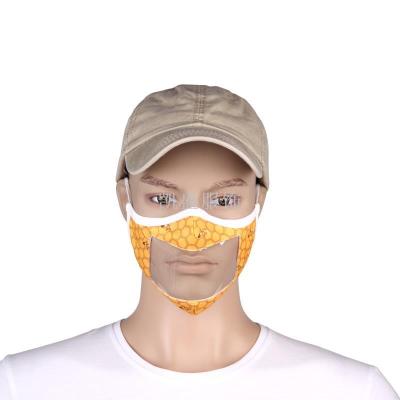 Manufacturers customized spot deaf-mute lip mask anti-fog PET transparent mask cotton breathable mask foreign trade