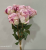 7 hand coffee rose imitation artificial flower furniture hotel wedding decoration