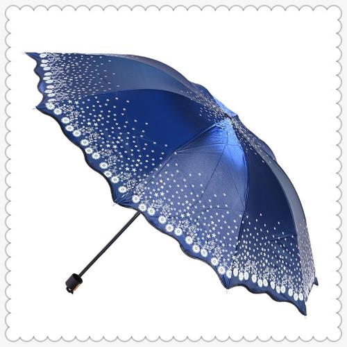 triple folding umbrel umbrel folding sun-proof uv rain dual-use oversized sun umbrel