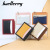 Ladies card bag Korean version of simple Wallet split leather fashion thin card bag Zipper Zero Wallet