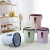 Plastic trash bin household kitchen living room bathroom trash bin Hotel Sanitary bucket square office paper basket