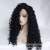 Factory Direct Sales Chemical Fiber Wigs with Small Curly Hair Best Seller in Europe and America Front Lace Synthetic Wigs Kinkycury