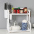 Multi-functional double layer storage rack Kitchen contains rack cutting board rack Kitchen features storage rack