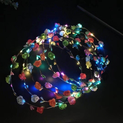 Web Celebrity Douyin group buying Hot Style Street Stand Hot Selling 10 lights 10 flower Foam colorful Monochrome can be fixed luminous Garland