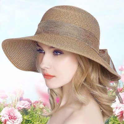 Sun Hat Sun-Proof Straw Hat Women's Summer Korean Style Casual Vacation Beach Hat Travel Uv Protection Summer Hat Sun Hat