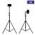  2.1-meter stand for live broadcast landing stand for indoor and outdoor mobile phone camera lighting wholesale.