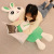 Creative New Cylindrical Pillow and Soft Scarf Big Eye Rabbit Plush Toy Doll Little Bunny Doll Wholesale