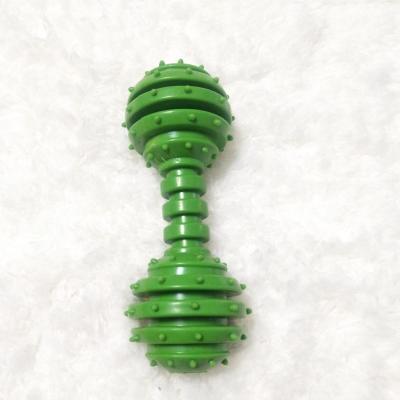 TPR Pet Toy Dog Toy Thorn Ring Barbell Sound with Bell Molar Teeth Cleaning Professional Production Wholesale