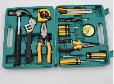 A 3-piece toolbox with a pincer set, a 13PC blow molding box for household use