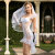 JSY high-end sex appeal uniform sexy lace white wedding dress Bride role passion dress coquettes lingerie suit
