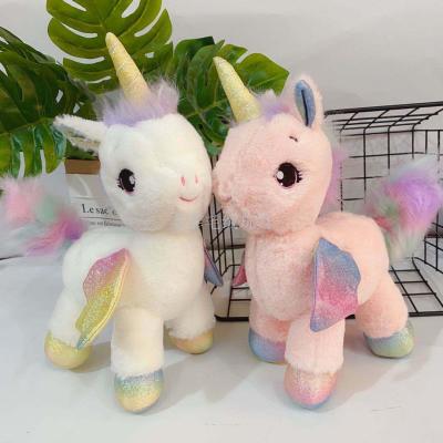 New furry unicorns cute colorful winged Unicorns stuffed toys