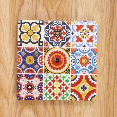 Hot Selling Stitching Color Series Square Ceramic Table Mat Cup Mat High Temperature Resistant Support Customized Factory Direct Sales