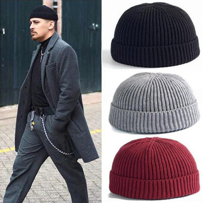 The images of New autumn/ Winter hats Cross border hip-hop knitted wool hats Cold hats men's hats popular in Europe and the United States landlord hat