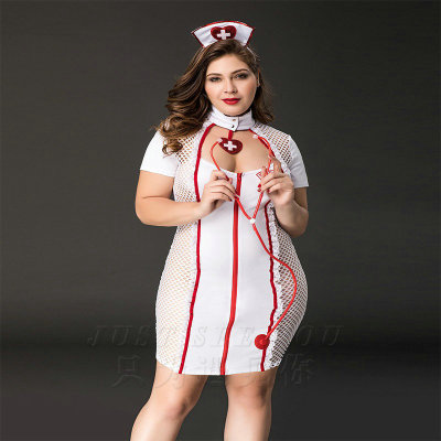 Lingerie Big Size European and American Nurse Distinguished Doctor Passion hollow dress suit