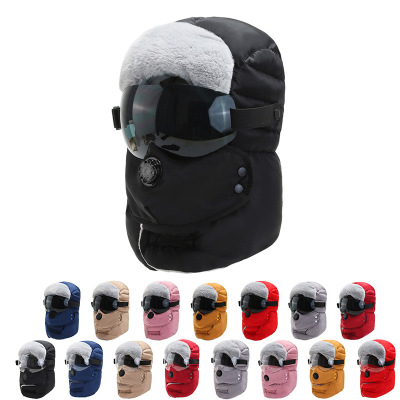 Winter warm face mask lei Feng Cap Female autumn cycling windproof EAR cover face cotton head cover neck wrap male