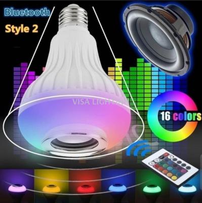 Bluetooth music bulb lamp with remote control speaker LED intelligent APP colorful remote control RGBW bulb lamp