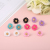 Korea earring Frosted rubber spray paint fashion Air box card ear nail manufacturer Wholesale Night Market hot style