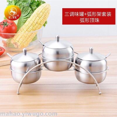 304 stainless steel seasoning can set with shelves