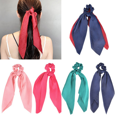 New American and American cross-border large intestine cloth tied to Instable Web celebrity adult hair accessories