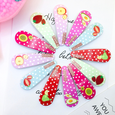 BB CLIP BABY CLIP COLORFUL FASHION JEWELRY CHILDREN CARTOON NEW DESIGN SUMMER HAIR JEWELRY FRUIT CLIP CANDY COLOR CLIP 