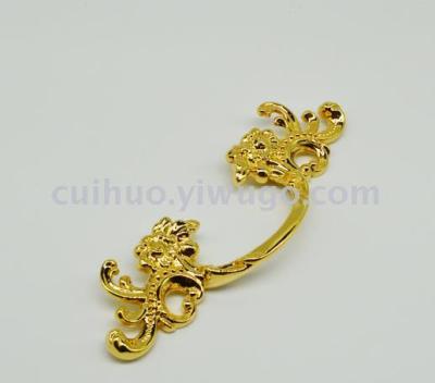 Metal Handle Classical European Gold Small Handle Zinc Alloy Wardrobe Drawer Cabinet Solid Wood Furniture Accessories