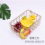 Simple Desktop Iron Storage Basket with Handle Storage Basket Home Magazine Clothing Fruit Storage