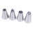 Medium size pastry 4 pieces of the set of 304 stainless steel cream pastry baking tools cross border 4 PCS