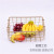 Simple Desktop Iron Storage Basket with Handle Storage Basket Home Magazine Clothing Fruit Storage