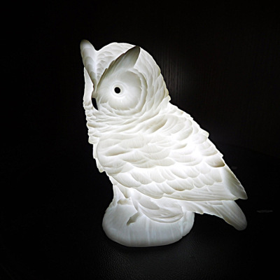 Hot style creative owl enamel luminous toy gift LED silica gel small night light bedroom desk lamp
