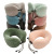 The new memory cotton U-shaped travel pillow, neck protector, napping pillow is a portable and customized hair