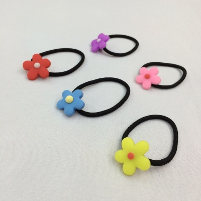 New Korean version of the popular small Daisy flower flower diamond pearl high elastic rubber band