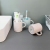 X10-9090 Simple Mouthwash Cup Household Plastic Wash Cup Drinking Cup Couple Plain Strip Handle Toothbrush Cup