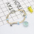 New Ceramic Fresh Bracelet Starry Sky True Flower Plant Dried Flower Glass Ball Hand-Woven Mori Style