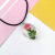 Factory Direct Sales Original Natural Dried Peach Blossom Simple Necklace Handmade Specimen Time Stone Fresh Travel Stall